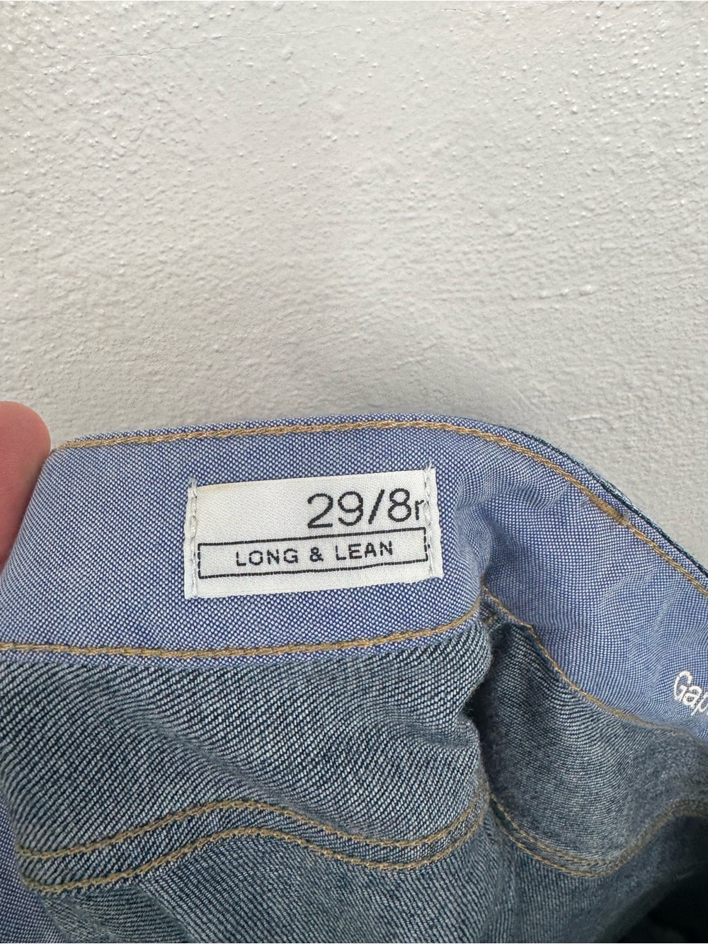 Gap Long & Lean Jeans Womens 8 Dark Wash Bootcut Mid Rise Stretch Denim - Picture 5 of 6
